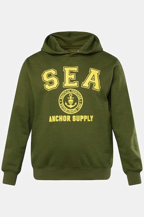 Hoodie, Kapuzensweater, Print vorne, bis 8 XL
