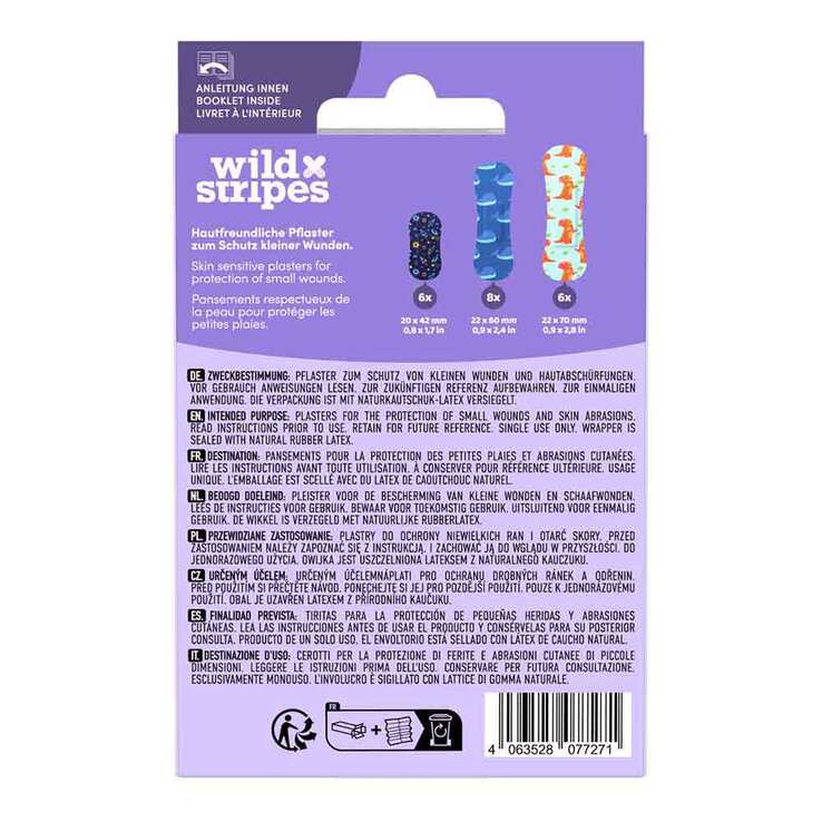 Wild Stripes Kids sensitive Space Int Pflaster, 20 St