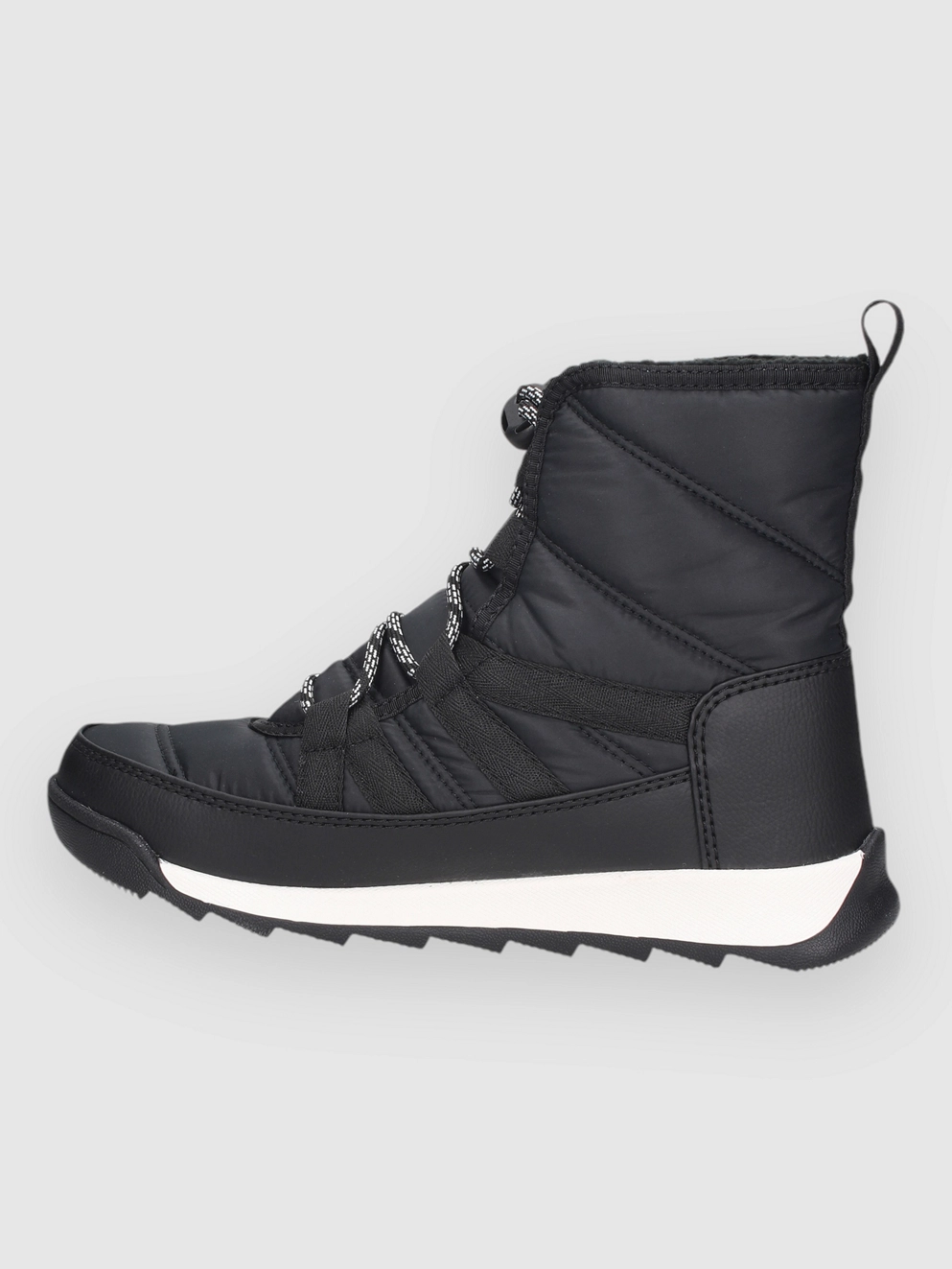 Sorel Whitney II Plus Lace Wp Kids Winter Shoes black/ sea salt