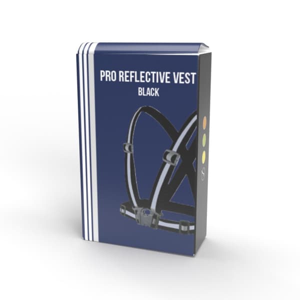 Refleksvest for trening / Sykle - Svart