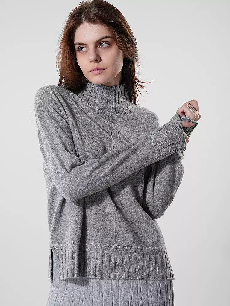 MOS MOSH Rollkragenpullover MMAIMA grau