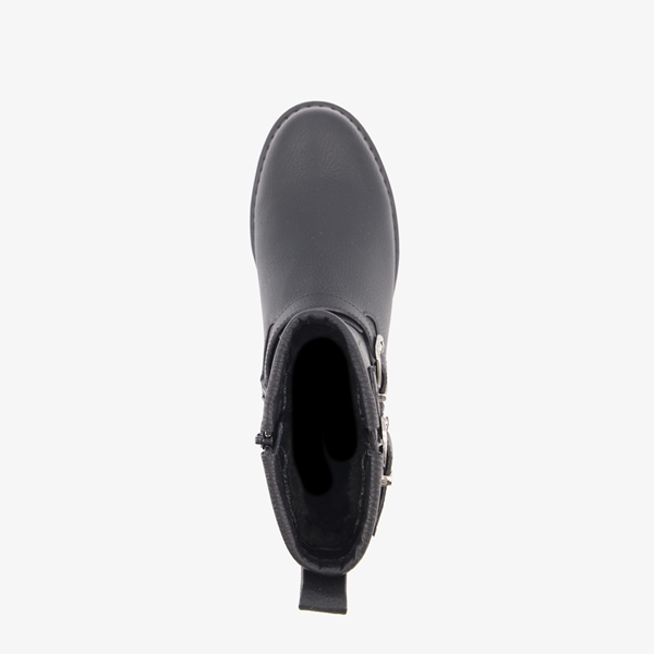 Blue Box dames biker boots zwart