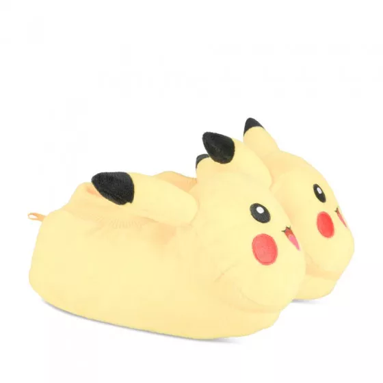 Chaussons peluche garçon Pikachu JAUNE POKEMON
