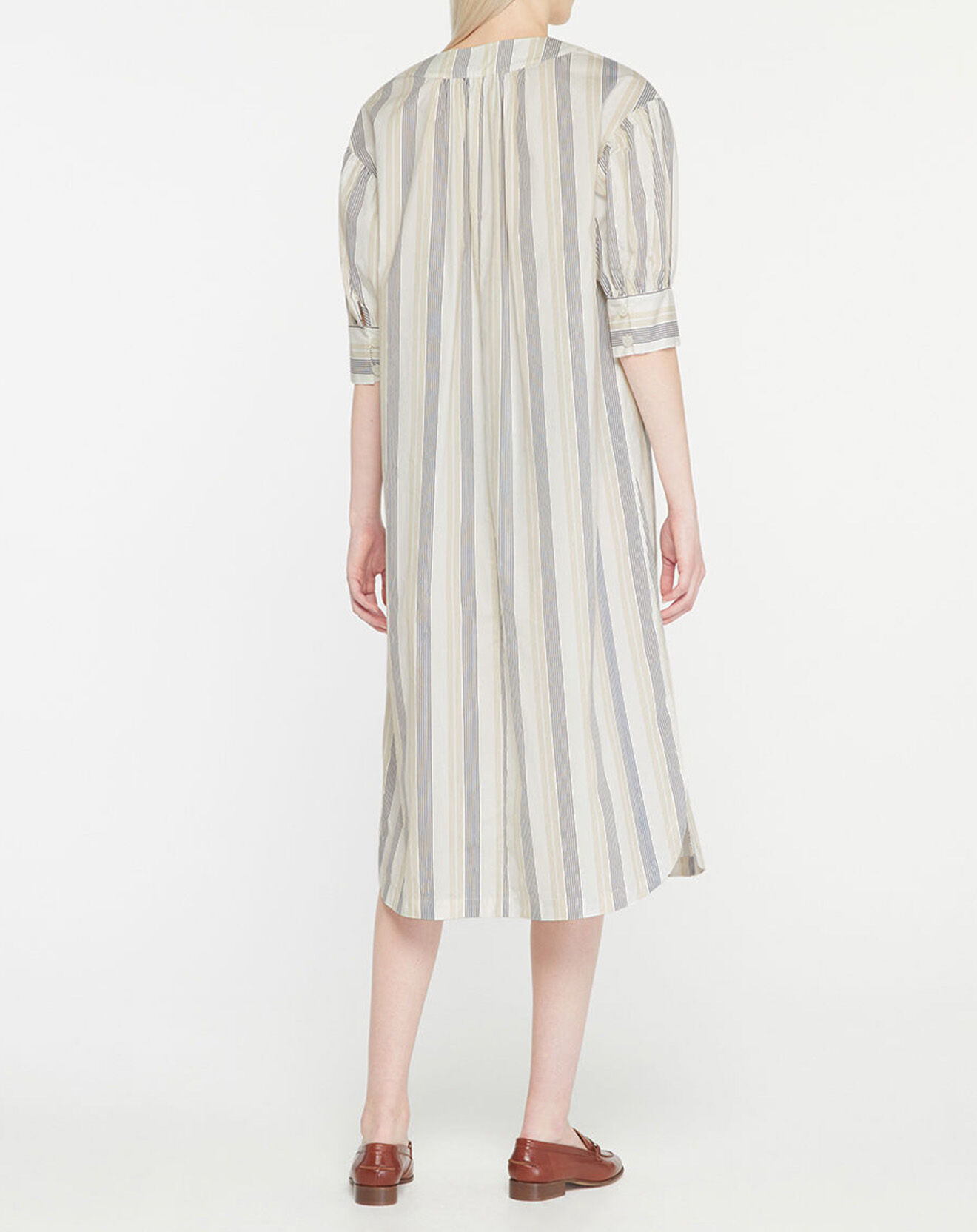 Jodhpur Robe Paula à rayures beige