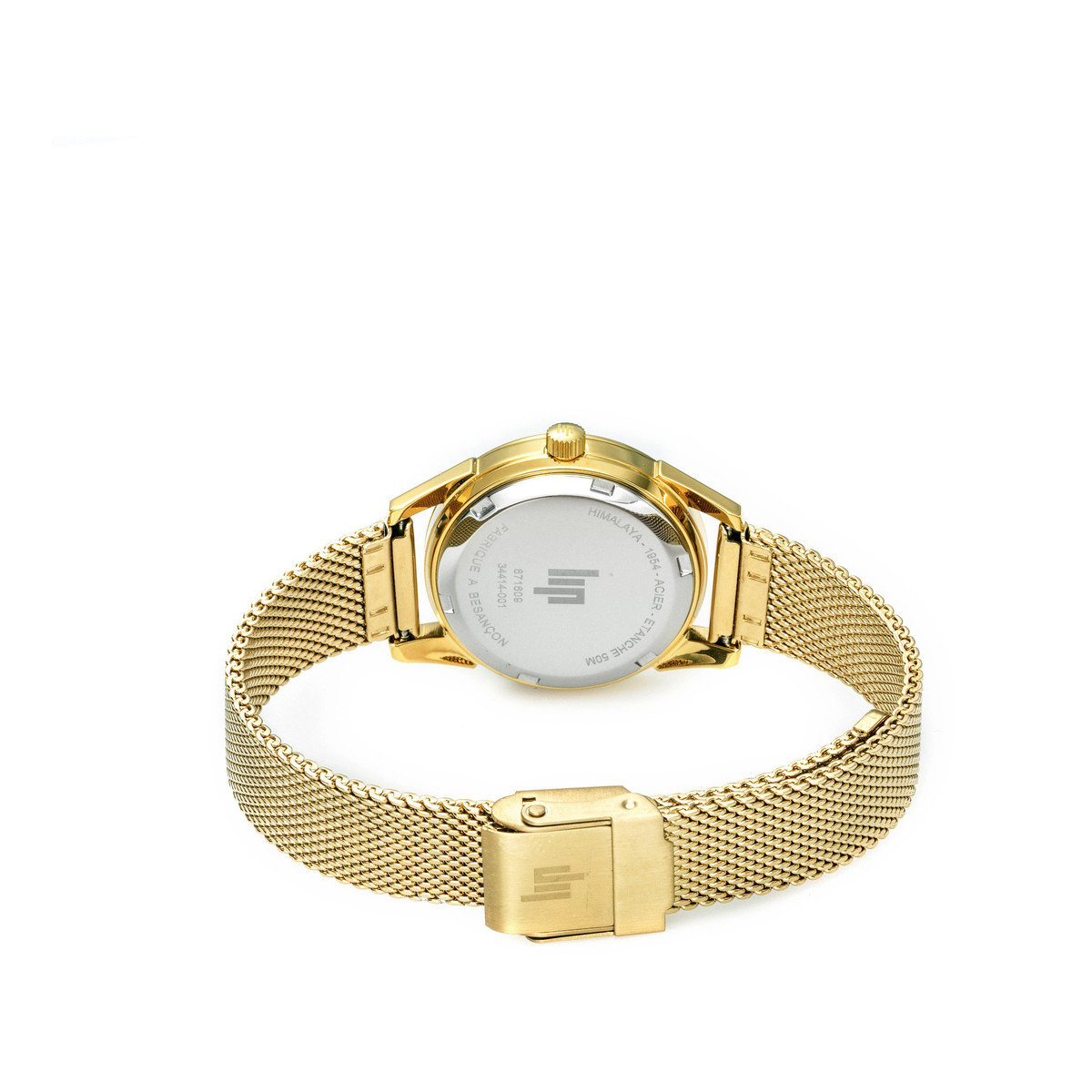 Montre Lip femme acier doré