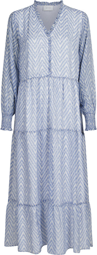 Neo Noir Kobia Big Tile Dress Light blue