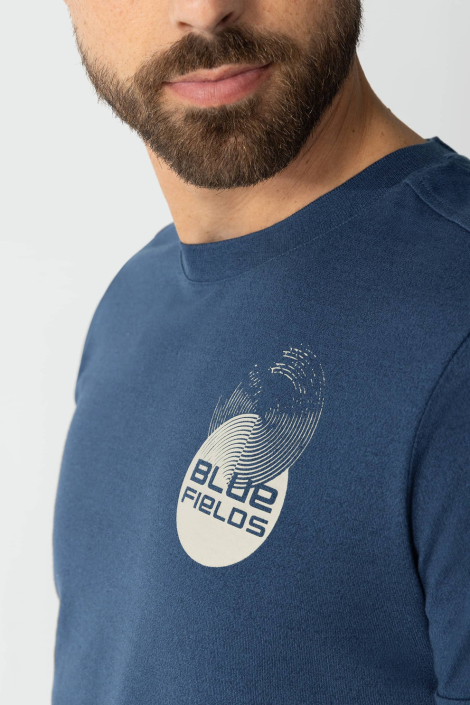 BlueFields blauwe heren t-shirt