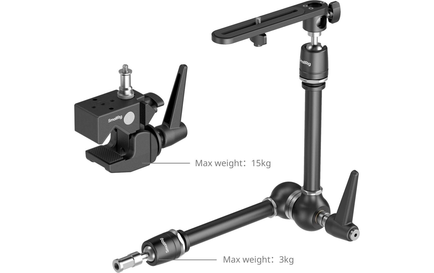 Super Clamp Magic Arm Kit<br>Zur Unterstützung von Filmausrüstung