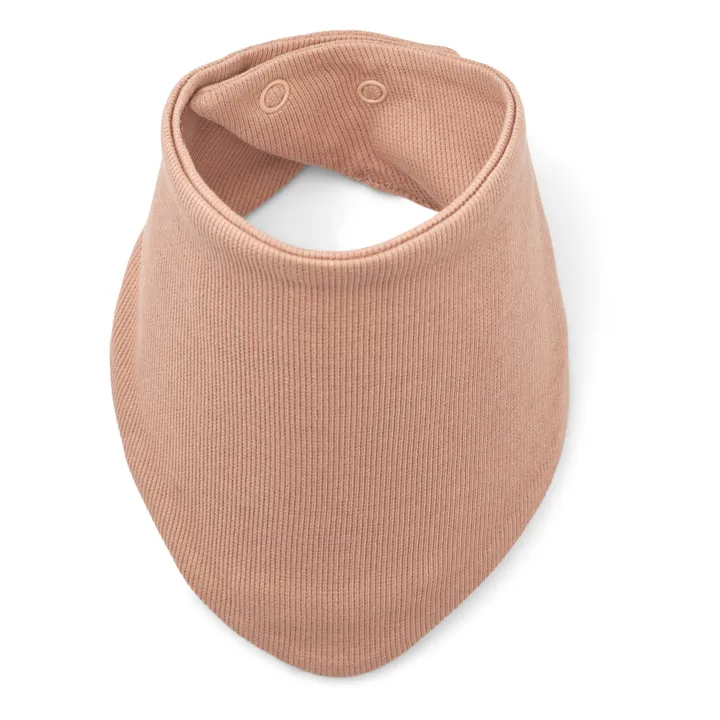 Liewood Bavoirs bandana en coton bio Anette - Set de 2 | Rose pâle