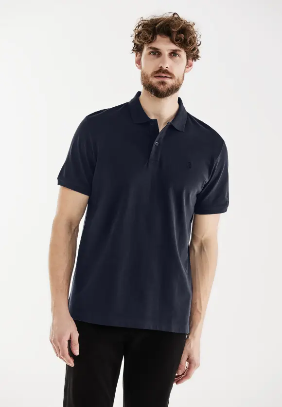 Piquée Poloshirt - eclipse blue