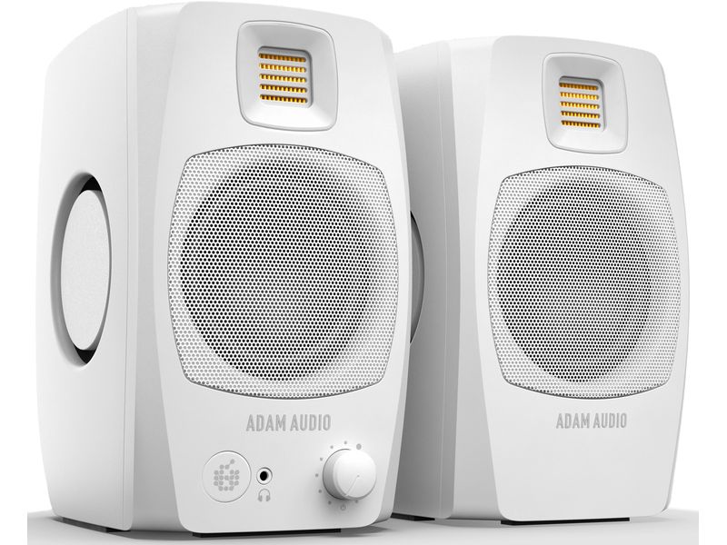 ADAM Audio Studiomonitore D3V Weiss Aktives 2-Weg Desktop Monitor System