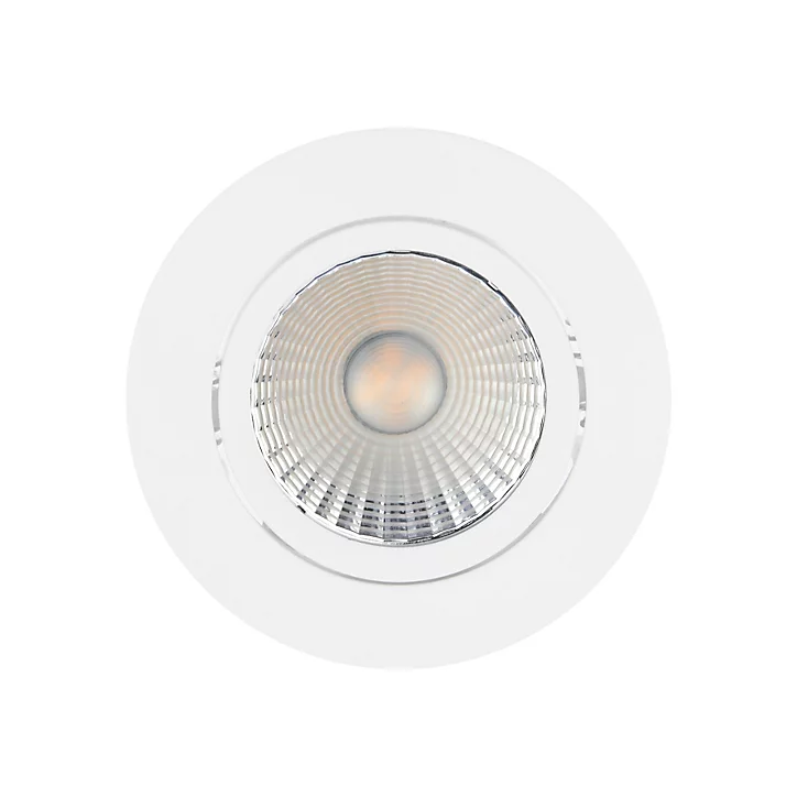 Lot 3 spots encastrable LED intégrée Dorado dimmable Ø8,5cm 380lm IP20 blanc chaud Nordlux blanc