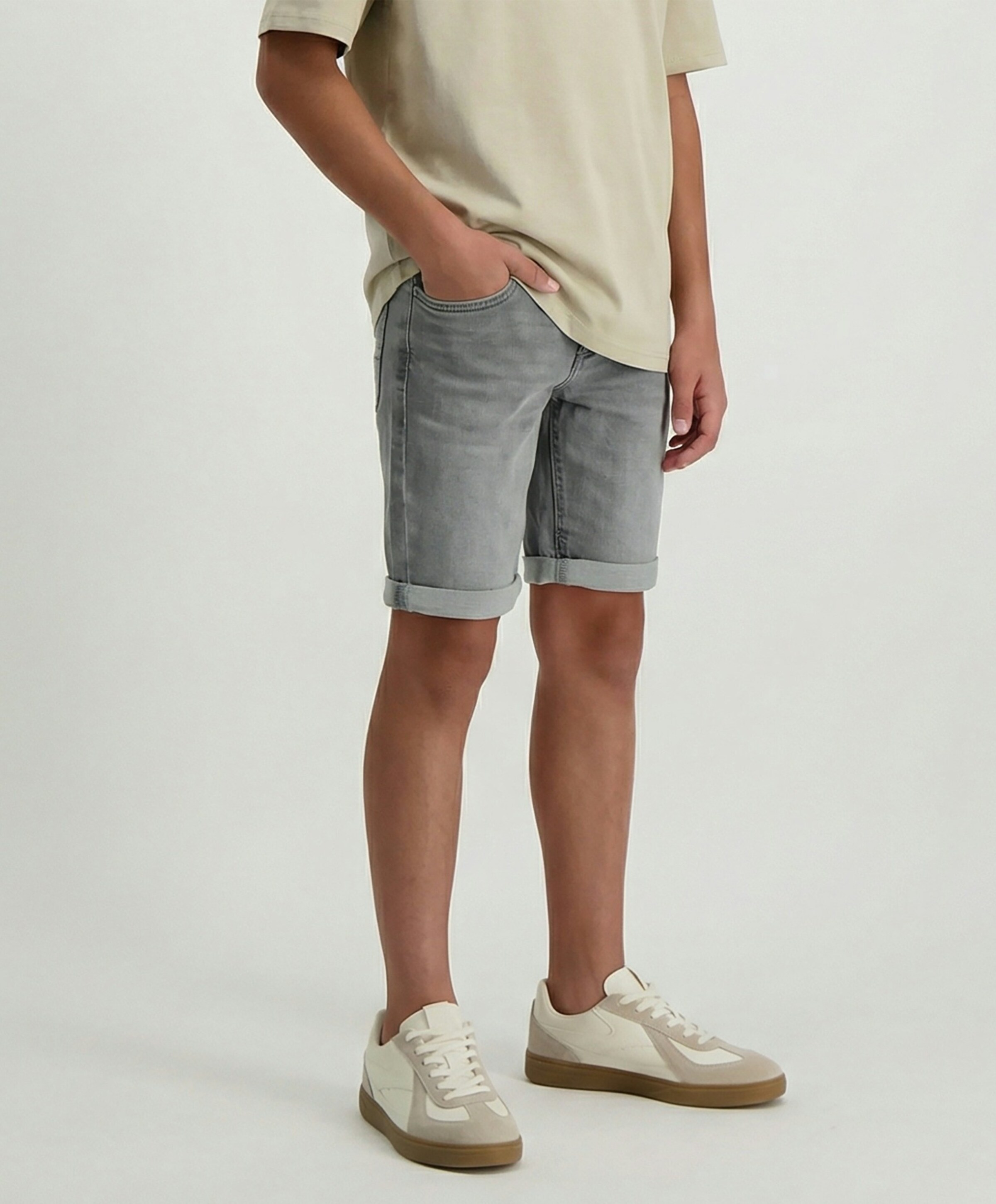 Cars Jeans Kids CALIFORNIA Black Us jongens korte broek grijs