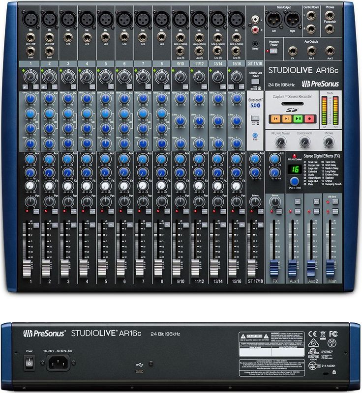 PreSonus - StudioLive AR16c - Mengtafel