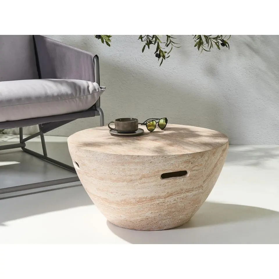 VICARELLO - Salontafel - Beige - Lichtbeton (MgO)