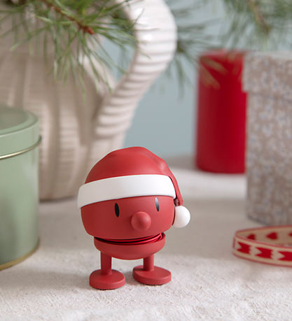 Hoptimist Soft Santa BumBlå - 10,5 cm - R?d