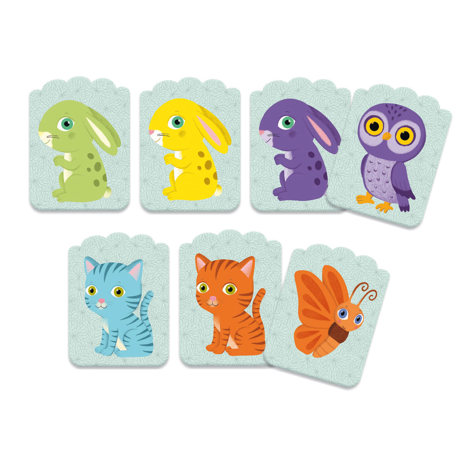 Djeco Little Match Kaartspel Dieren