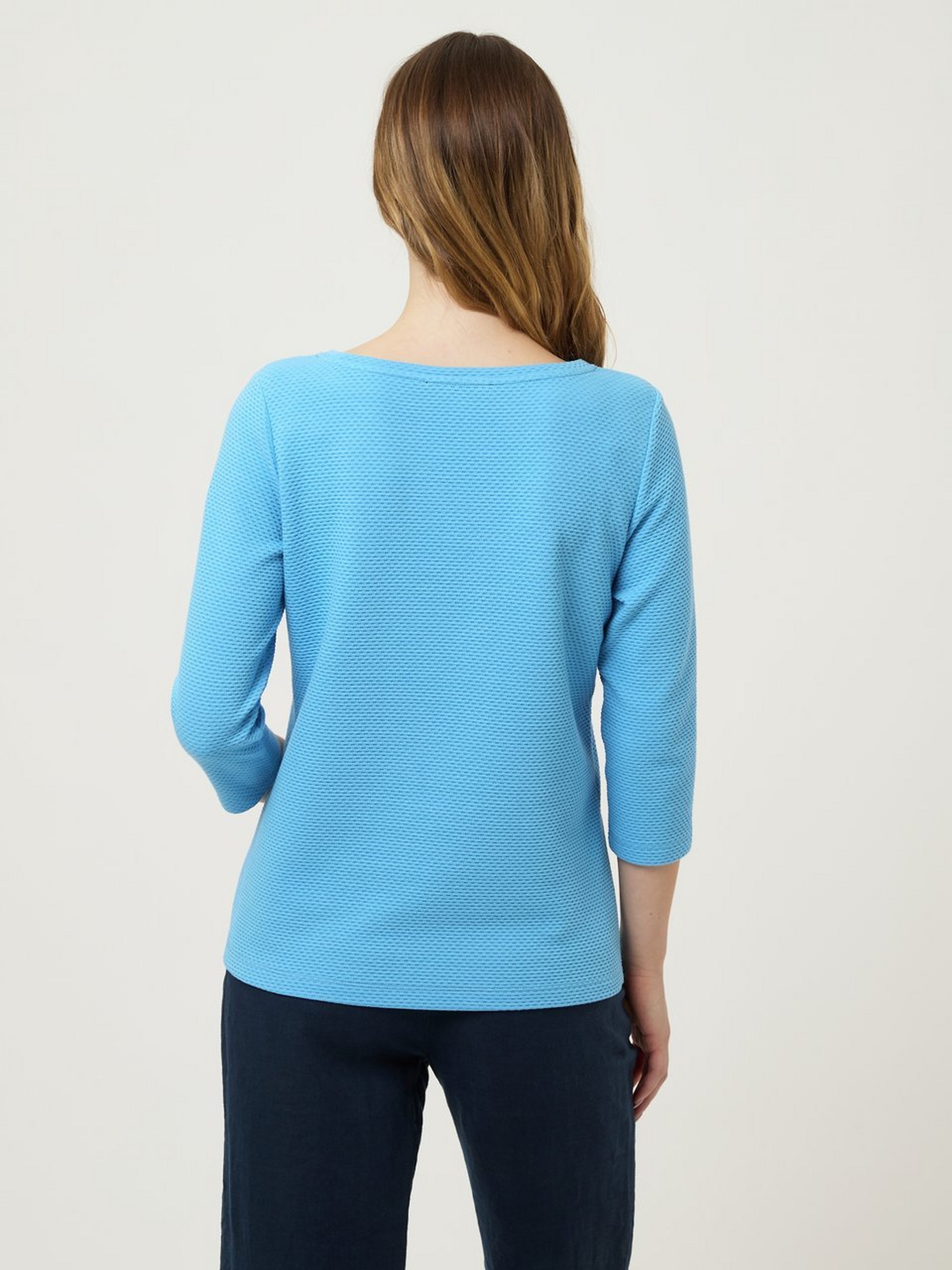 Rundhals-Shirt mit 3/4-Arm