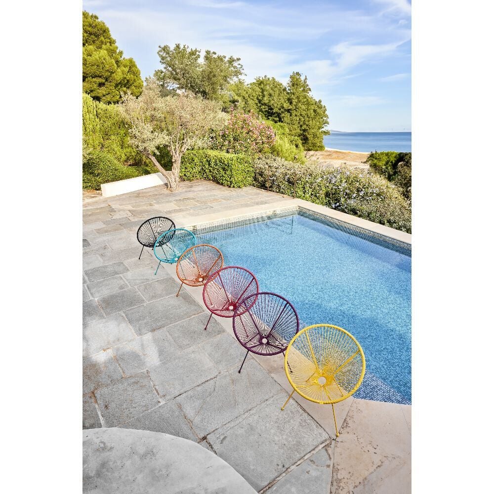 Fauteuil de jardin Urban orange 85xH83x72cm