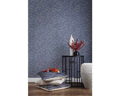 Kussenhoes Wave 01 blauw 50x50 cm