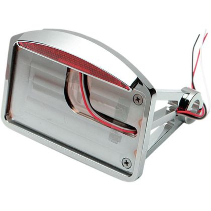 Support de plaque Drag Specialties avec feux arrière à led - Gris