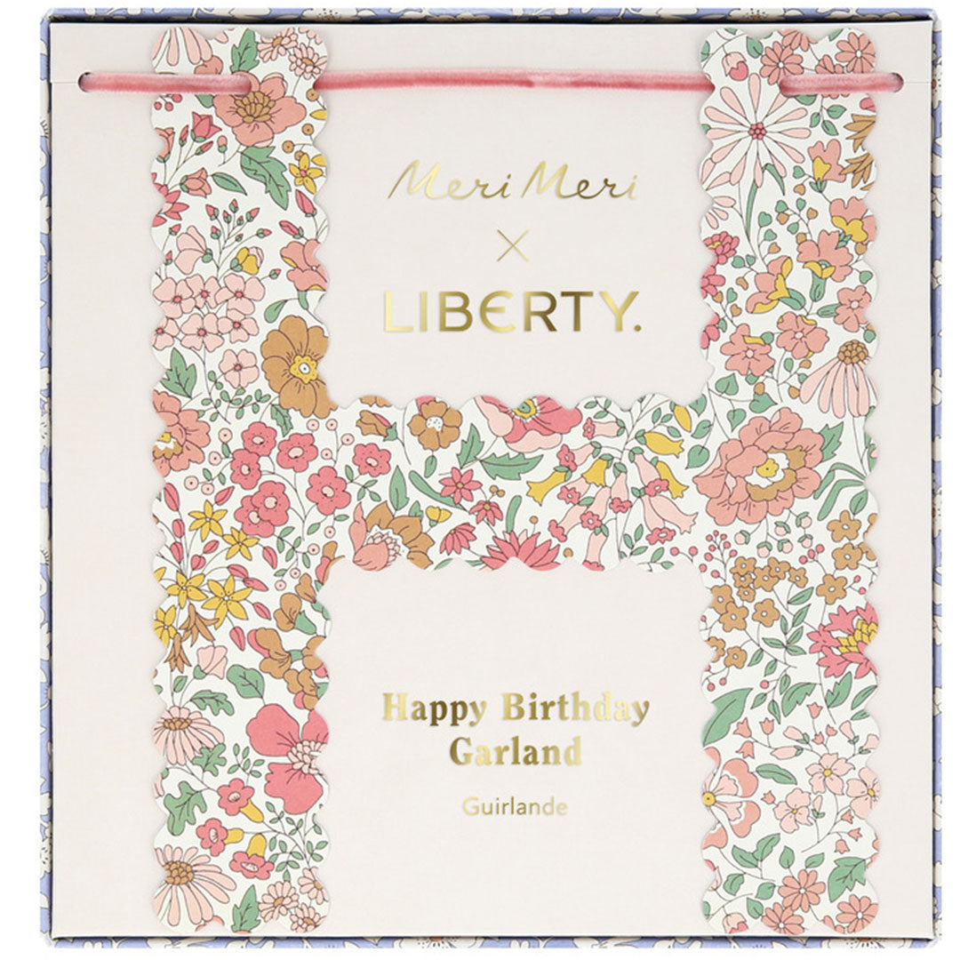 Meri meri slinger liberty - happy birthday
