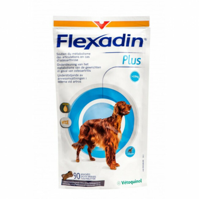 Complément alimentaire Flexadin Plus Maxi articulations pour chien + 10 kg