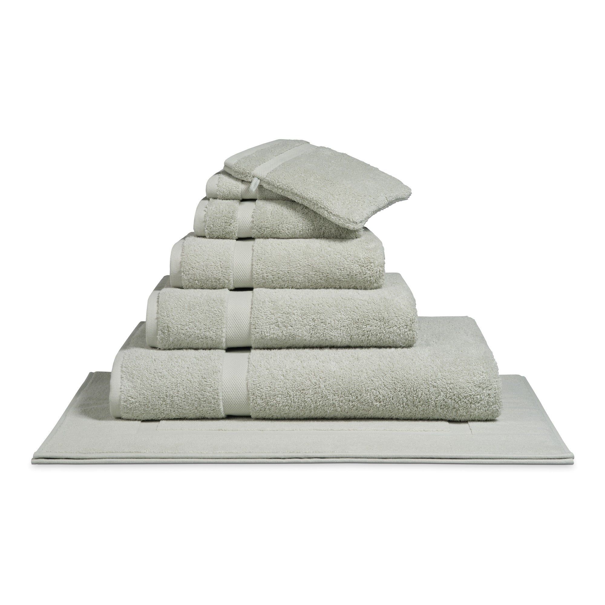 Ranger Badtextiel Pale Olive | 90 x 180 cm | Groen | Katoen