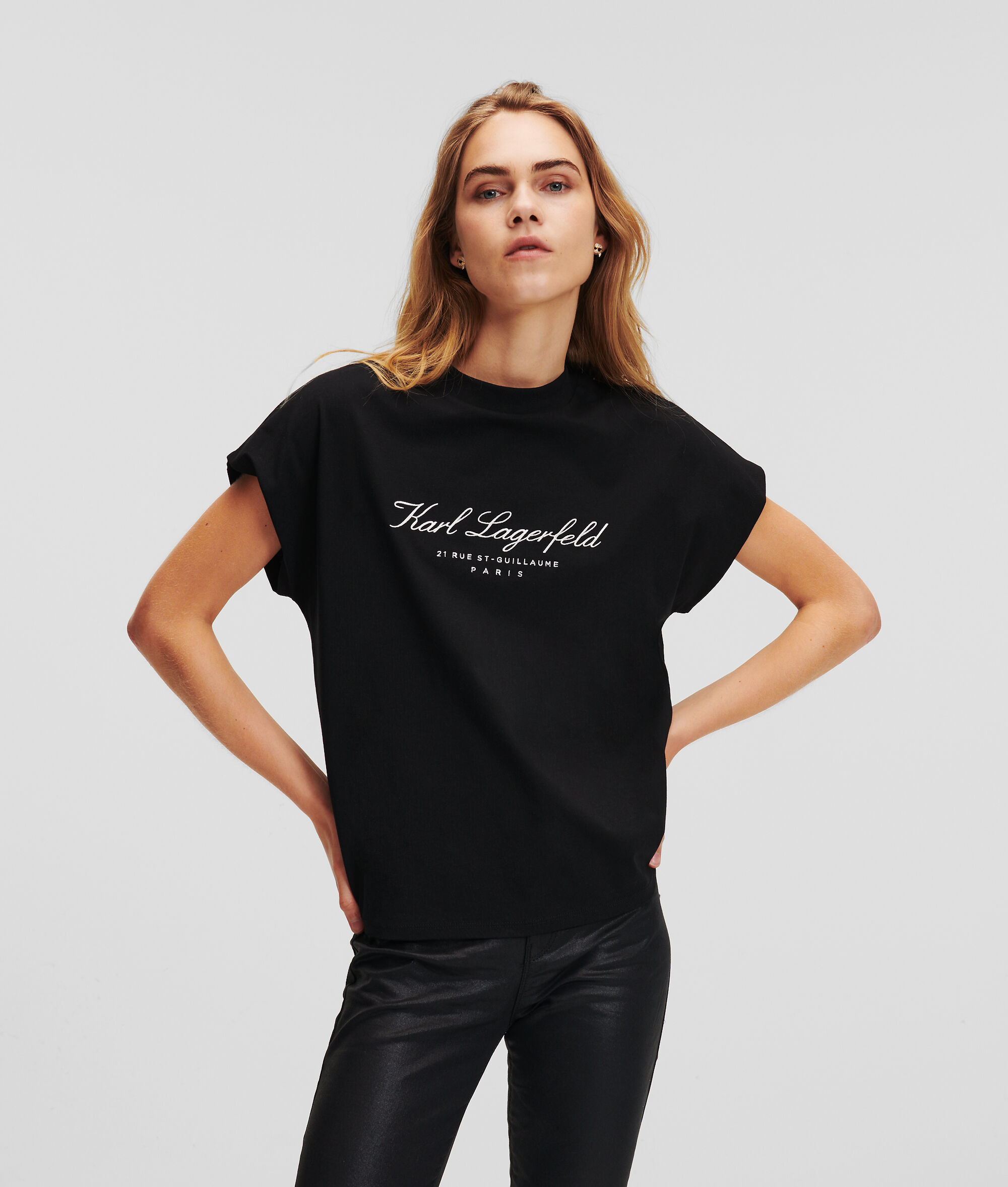 T-SHIRT À COL HAUT HOTEL KARL