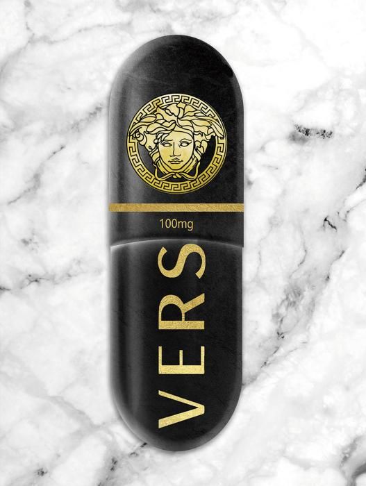 Glasschilderij Versace 060080F-391B60 x D0.4 x H80 cm