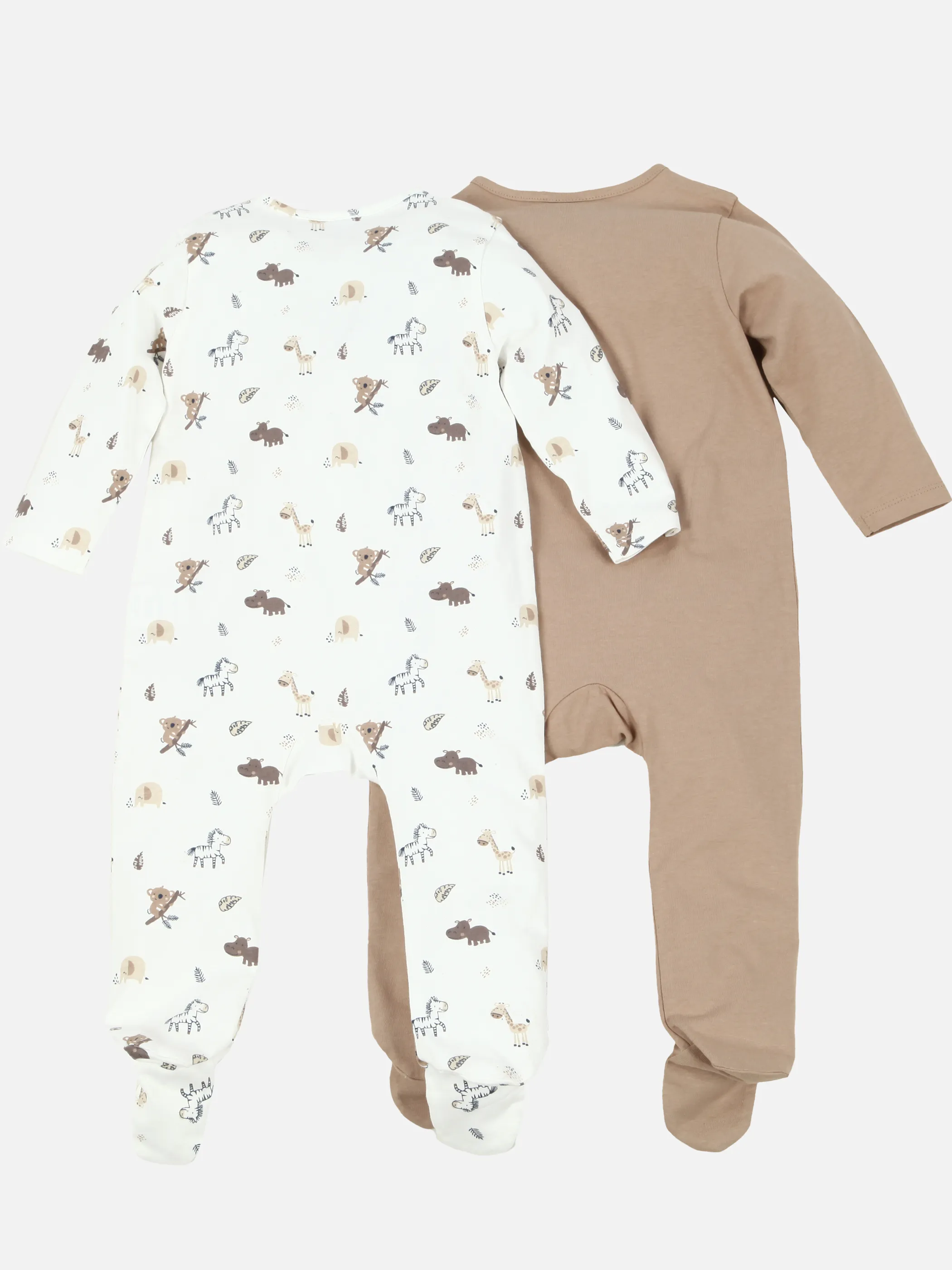 Baby Jungen Pyjama im 2er Set mit Fuß