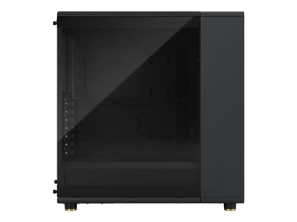 Fractal Design North - Mid tower - ATX - sidepanel med vindue (tonet glas) - ingen strømforsyning (ATX) - charcoal black - USB/Lyd