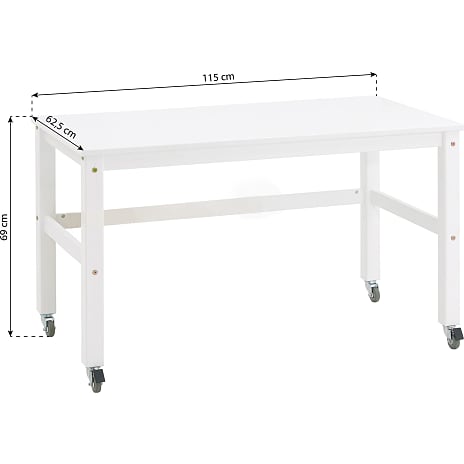 Hoppekids Jonas skrivebord - hvid