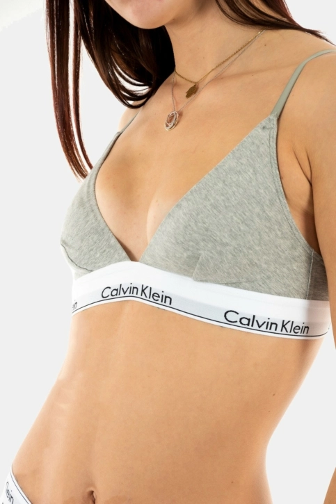 Brassieres calvin klein jeans triangle unlined 20 grey heather