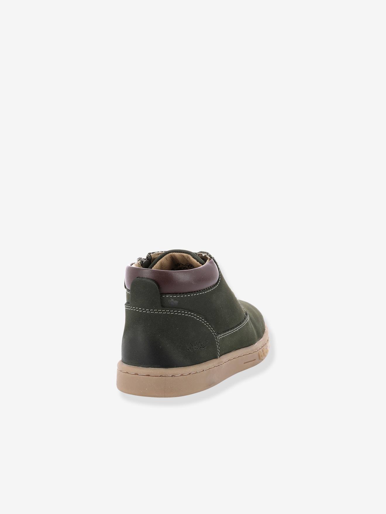 Sapatinhos de bebê Tackland KICKERS® tamanho médio, cor bege lisa.