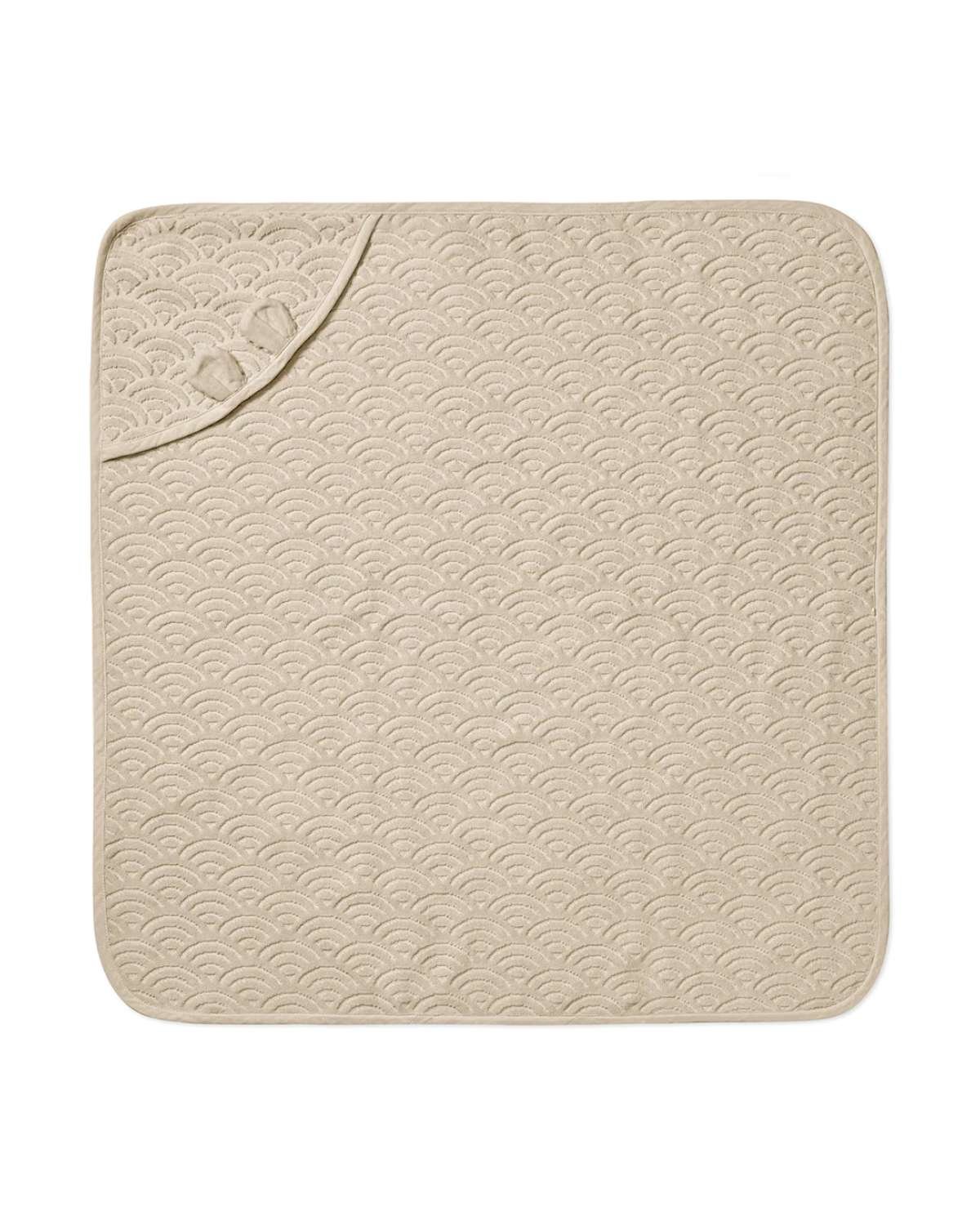 Badehåndkle Baby m/ Hette | 80×80 cm – 100% Øko Bomull