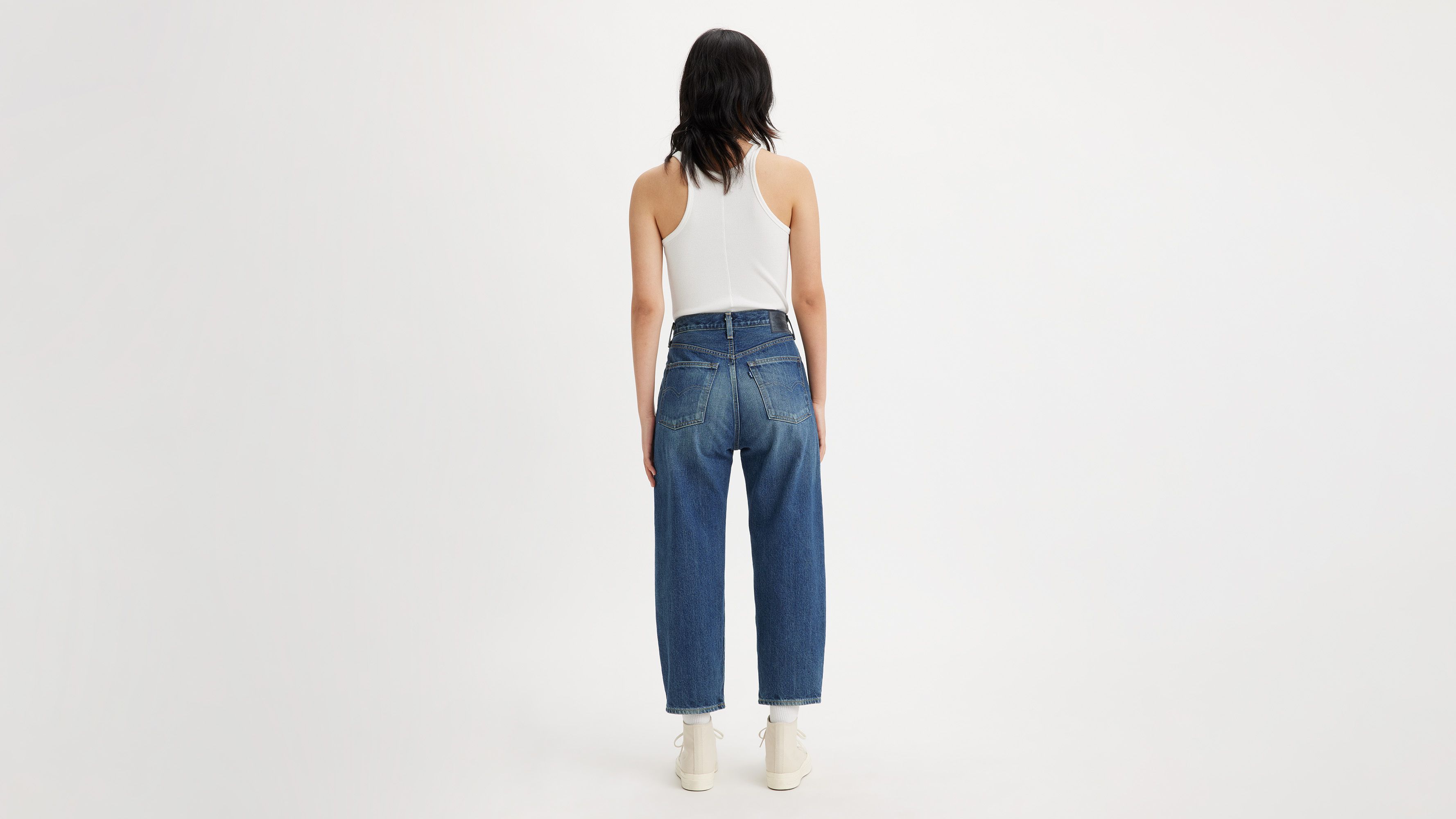 Jean Levi's® Barrel fabriqué au Japon - Mij Sengai Medium Worn In - Bleu