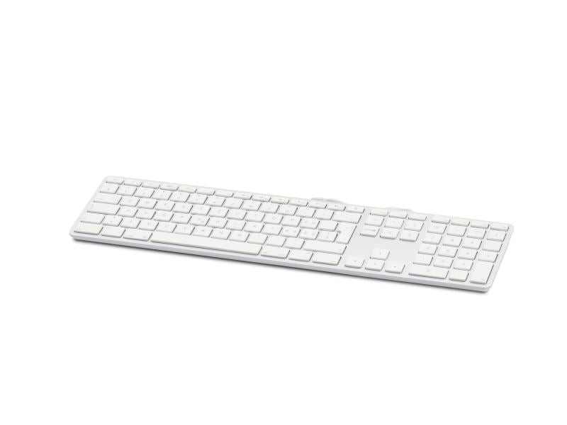 LMP Tastatur KB-1243 Silber, Mac CH-Layout mit Ziffernblock Elegante Mac-Tastatur mit Aluminiumcover
