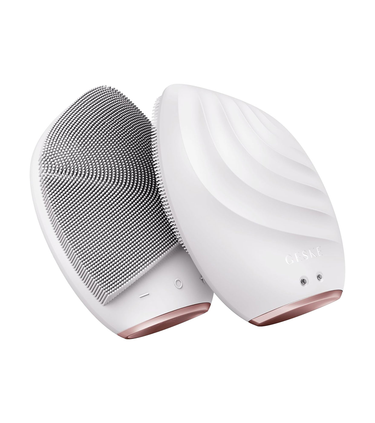 GESKE - Sonic Escova massageadora e de limpeza facial 5 em 1 - Ouro Rosa Branco