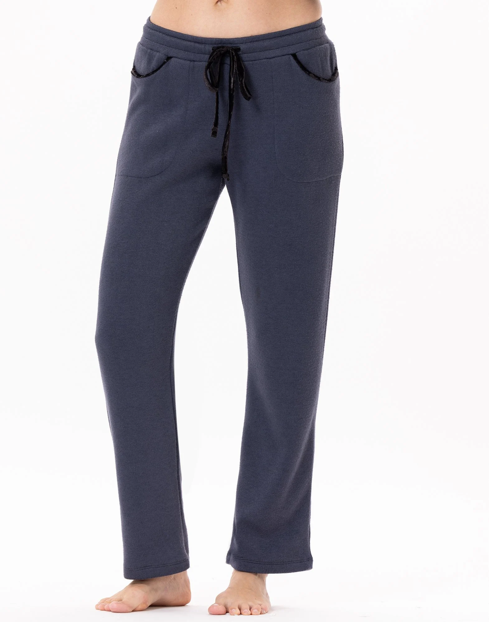 ALPAGA 880 - Pantalon en maille tricot | Bleu