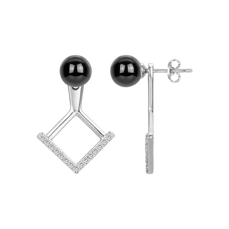 Boucles d'oreilles pendantes en Argent