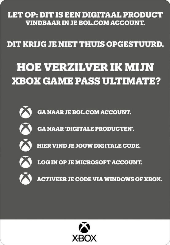 Xbox Game Pass Ultimate - 3 Maanden