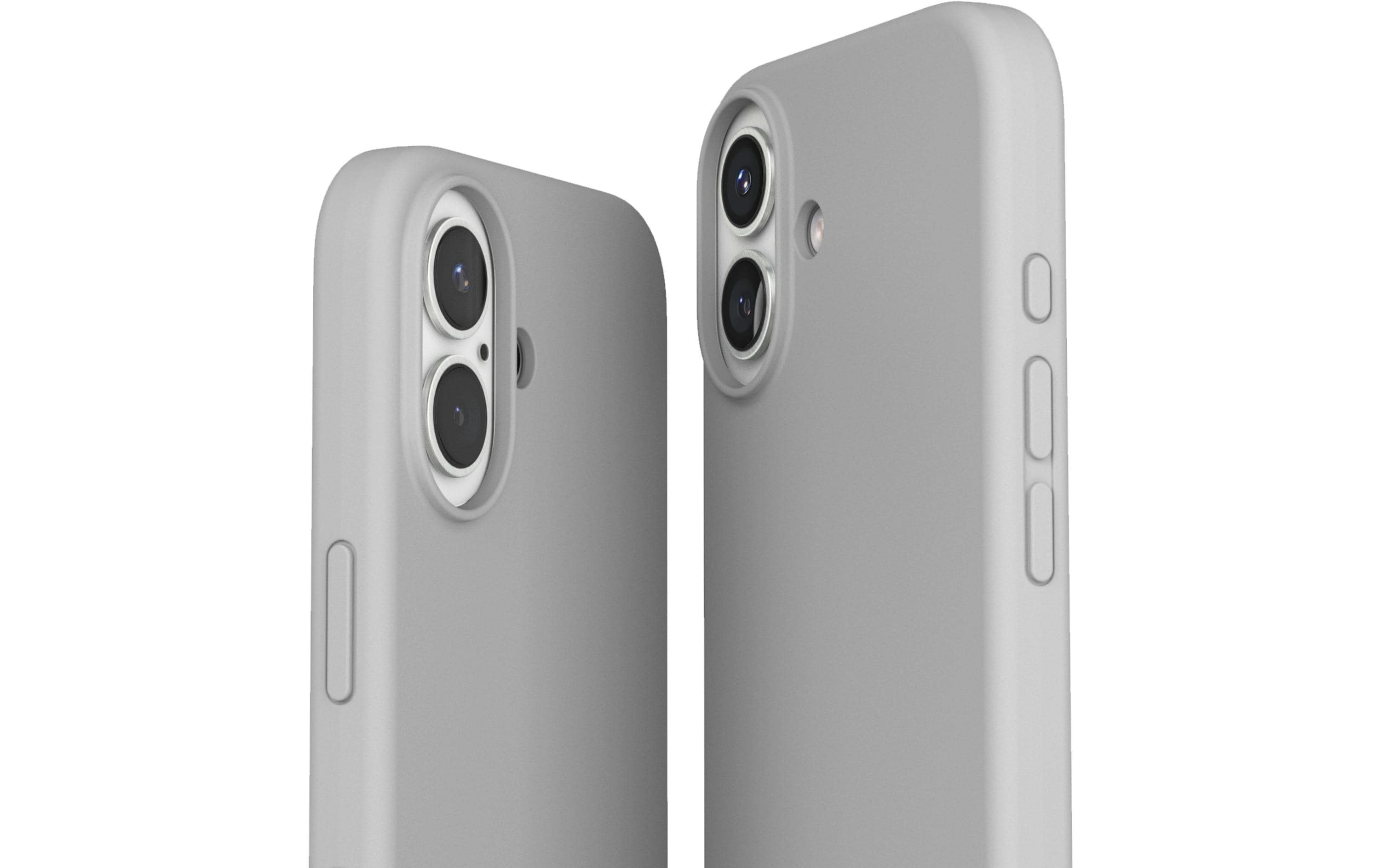Back Cover Soft Silicone iPhone 16 Plus Light GraySilicone Backcover für das Apple iPhone 16 Plus