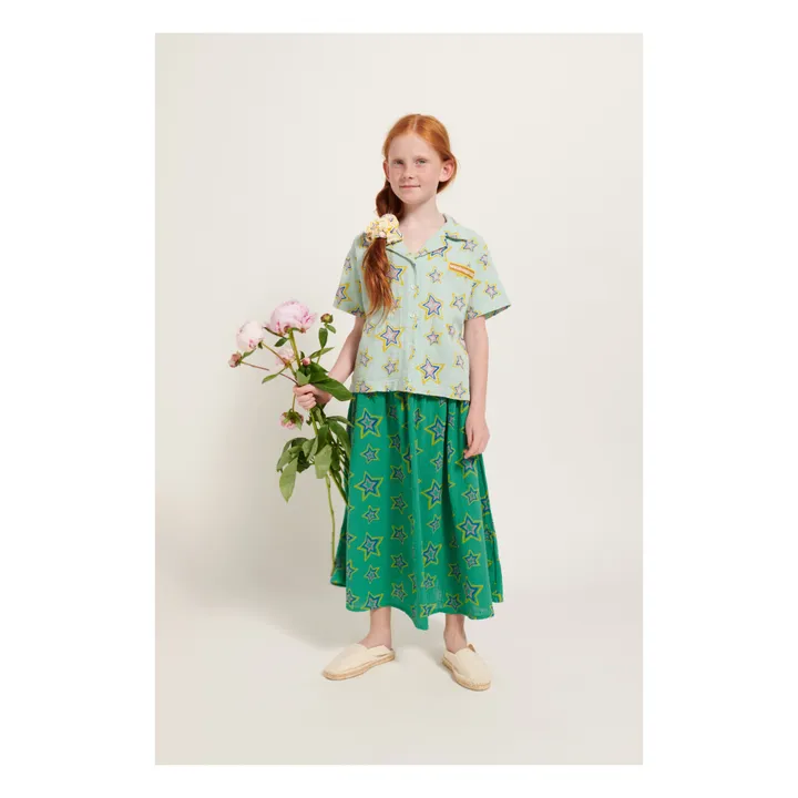 Weekend House Chemise Etoile Coton Bio | Vert d'eau