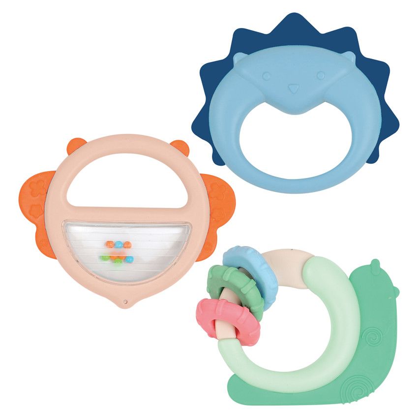 Trio de hochets - Ecru