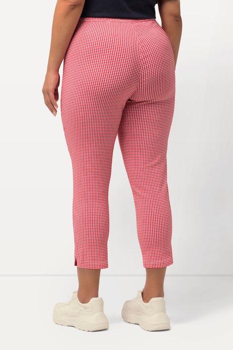 7/8-Bengalinhose Sienna, Vichykaro, hochelastisch