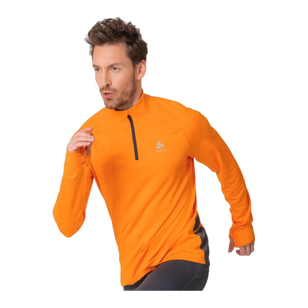 Odlo X-ALP CERAMIWARM - Sweat Homme oriole