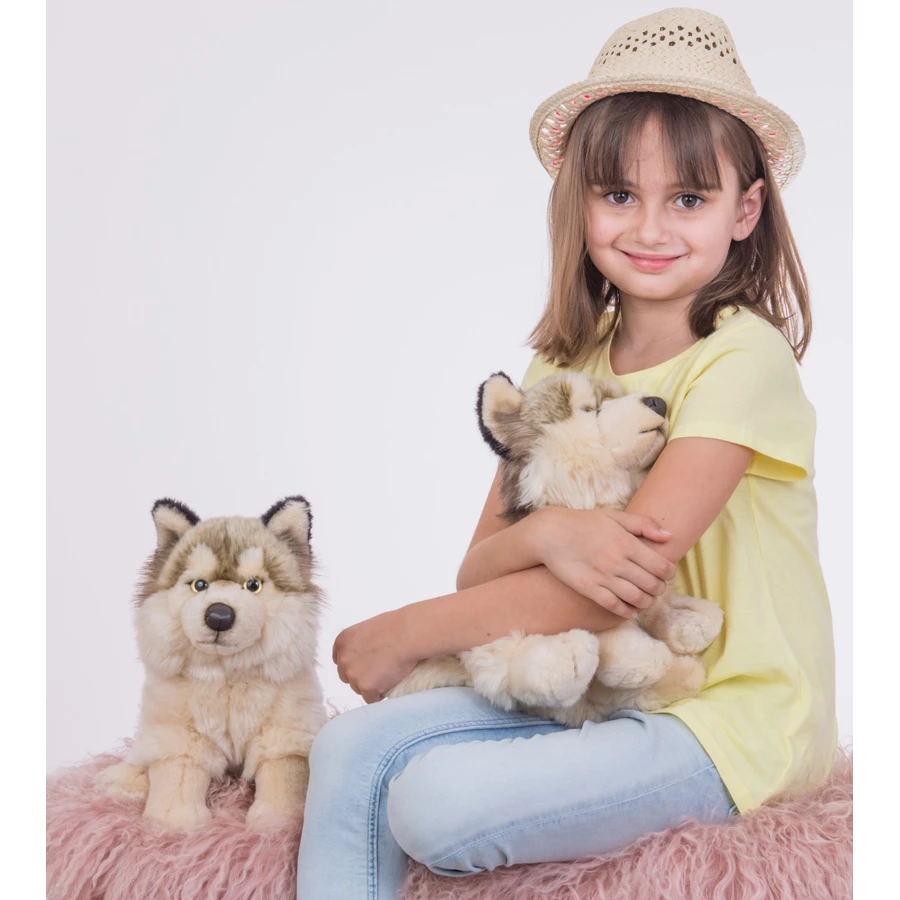 Teddy HERMANN® Wolf sitzend, 29 cm