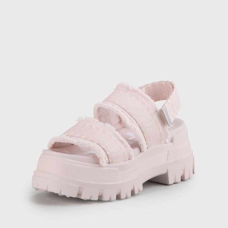 ASPHA STR - SANDAL PLATFORM - TEXTILE - ROSE