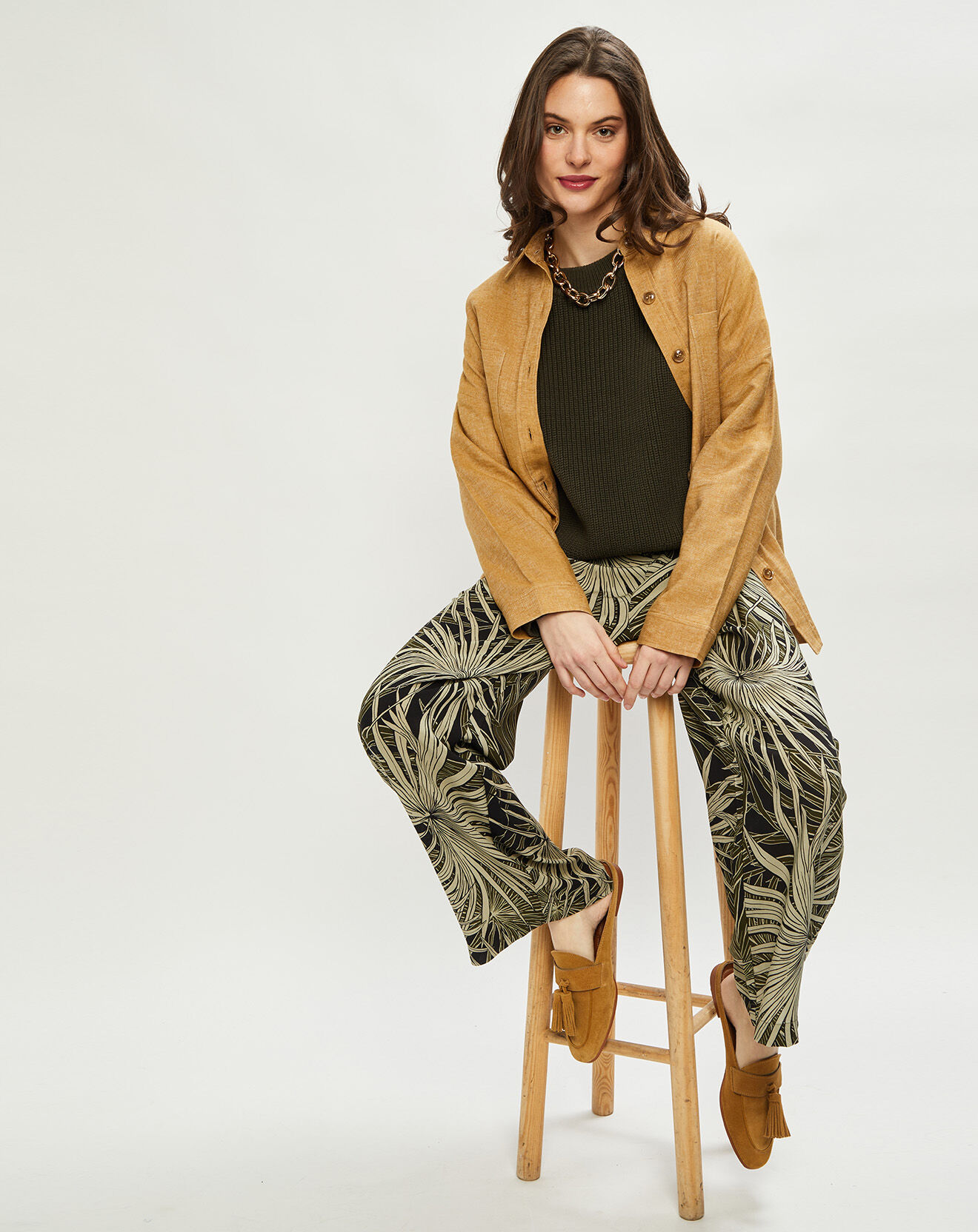 Harris Wilson Veste en Lin & Coton Curtis muscade